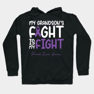 My Grandsons Fight Is My Fight Pancreatic Cancer Awareness Hoodie